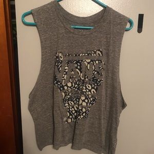 Vans skull crop tank top